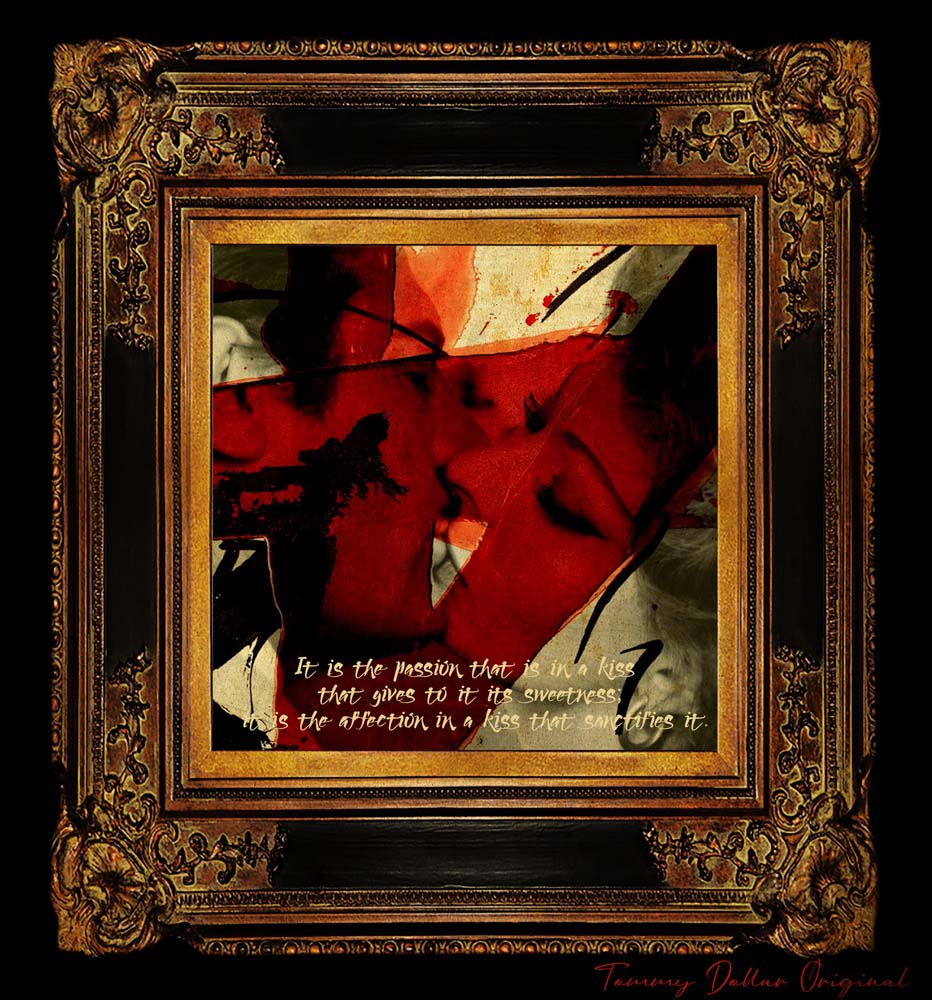 THE KISS silk scarf 