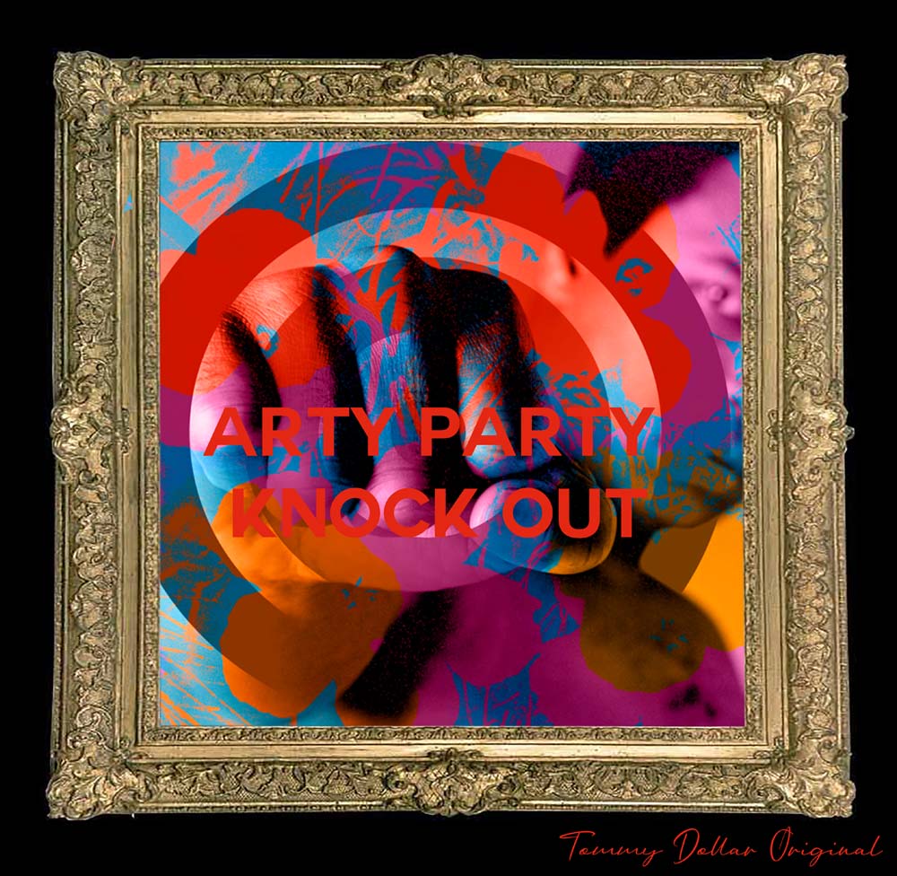 Arty party silk Scarf 